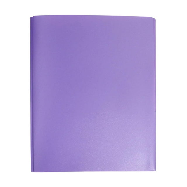 Purple Plastic Folders With Pockets Heavy Duty Letter Size File Folders For Documents Office School Organization Water Resistant Durable Storage With Business Card Slot Multipurpose