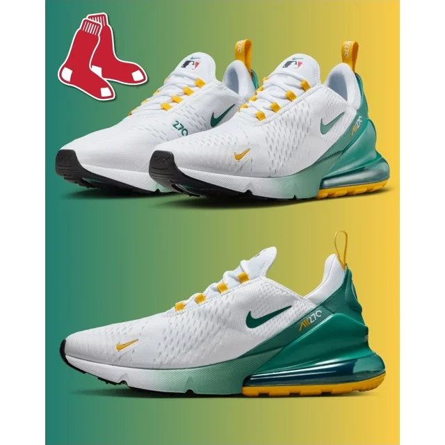 Boston Red Sox Nike Air Max 270 City Connect Shoes HQ7998-100 MLB