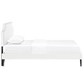 thumbnail image 6 of Modway Laura Twin Leatherette Platform Bed with Round Splayed Legs, Multiple Colors, 6 of 8