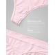 thumbnail image 4 of Tangas CRZ YOGA suaves de talle alto para mujer, sexy, cómoda, sin etiqueta, suave, elástica y transpirable, ropa interior femenina, paquete de 3, gris/blanco/rosa, XXS, 4 of 4