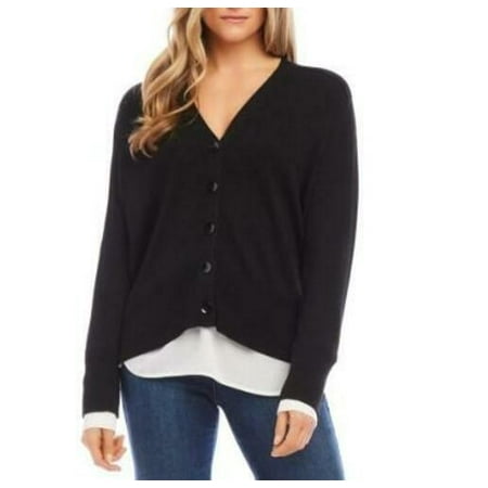 Cardigan Sweater with Layered Design by Karen Kane L