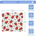 thumbnail image 5 of Strawberry Wash Cloth Set of 2, 12 x 12 Inch Cotton Baby Washcloths Highly Absorbent and Soft Feel Fingertip Towels Face Towels for Bathroom, Gym, Spa Washcloth Gift, 5 of 7
