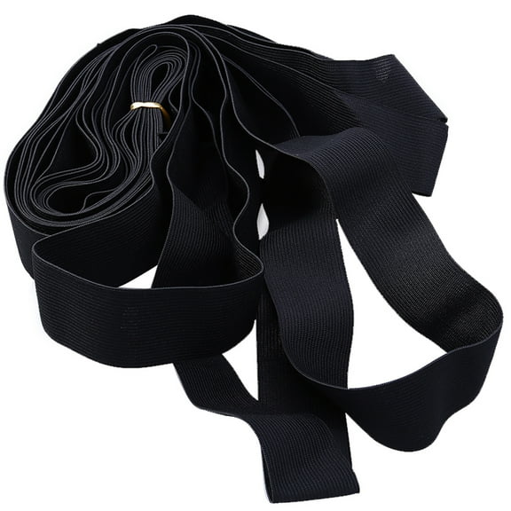 FOLOYORI Black Heavy Stretch Elastic Bands 1Pcs Tpu Easy to Clean for Waistbands and Sleeves