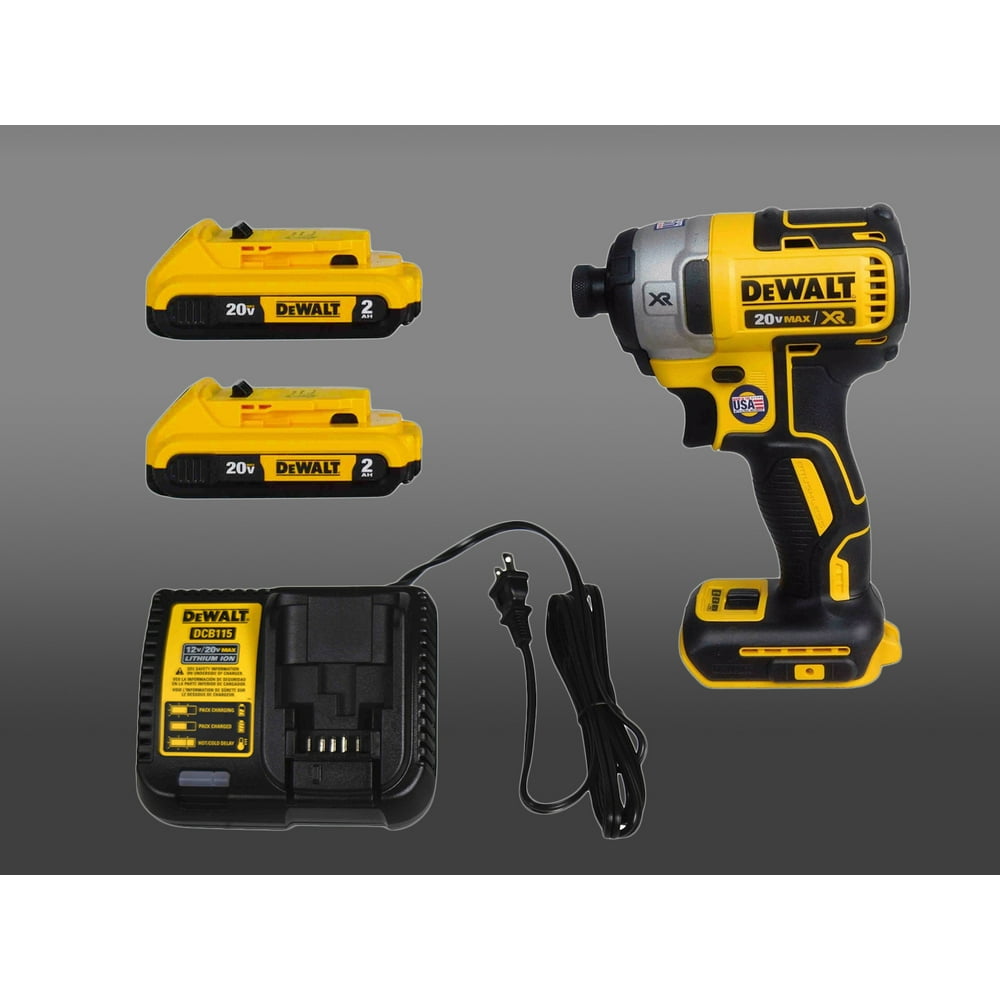 Dewalt DCF887 20V 1/4" Impact Driver, 2 DCB203 20V 2.0AH Battery