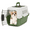 Green, variant on OSM 22-Inch Hard-Sided Plastic Pet Carrier with Top and Front Door Access, 4-Side Ventilation, Security Lock, Durable Handle for Small Dogs and Cats Travel up to 22 lbs (Gray)