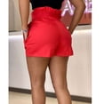 thumbnail image 6 of Daqian Womens Plus Size Shorts Clearance 2019 New Woman Fashion Shorts Sexy Hollow Out Summer Woman Short Pants Plus Size Shorts for Women Red S, 6 of 7