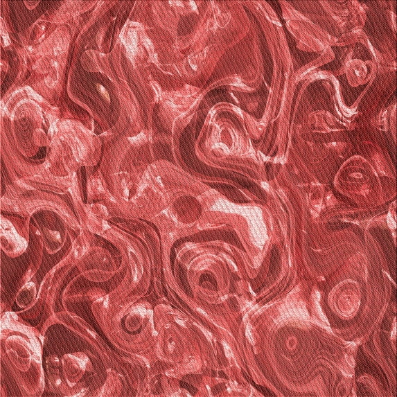 Ahgly Company Indoor Square Patterned Love Red Area Rugs, 4' Square