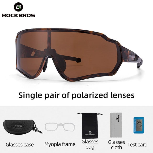 RockBros Bike Polarized Glasses Sport Goggles Full Frame Sunglasses Eyewear 