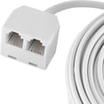 thumbnail image 3 of Power Gear 25 ft. Dual Jack Telephone Line Cord, White, 76572, 3 of 5