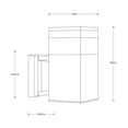 thumbnail image 3 of Aplique exterior IP44, color negro, 1 luz E27, 10W, 3 of 4