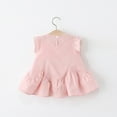 thumbnail image 7 of 6 Months-3 Years Toddler Girls Tulle Dresses with Bag Baby Girl Casual Dress Summer Sleeveless Ruffle Outfits Pink 3-4 Years, 7 of 7