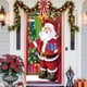 thumbnail image 1 of Hogar y cocina, Decoración del hogar, Decoración navideña, Cubierta de puerta navideña de 35 x 71 pulgadas - Patrones de Papá Noel, Decoración de puerta para el día de Navidad - Decoración para fiesta, 1 of 6