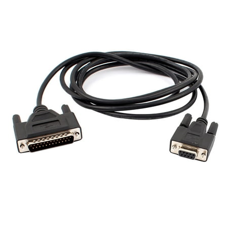 F2-232CAB-1 Serial DB9 9-Pins Female to DB25 Male PLC Cable 2 M for ...