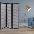 thumbnail image 2 of Versatile Dark Wood 3 Panel Room Divider Screen, 2 of 3