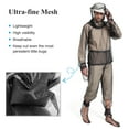 thumbnail image 4 of Lixada Lightweight Summer Bug Wear Mosquito Suit Jacket Mitts Pants Socks for Men Women With Ultra-fine Mesh Hiking Fishing Camping Bee feeding Cycling, 4 of 7