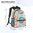 thumbnail image 2 of Fotbe Colorful Donut Mochila Ligera Casual para Laptop para Hombres y Mujeres, Mochila Impermeable de Uso Diario, Mochila para Universidad, 2 of 6