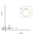 thumbnail image 4 of Angara Natural 0.4 Ct. Aquamarine Solitaire Ring in 14K Yellow Gold for Women (Ring Size: 4), 4 of 8
