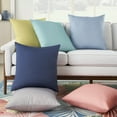 thumbnail image 5 of Nourison Solid 20" x 20" Grey Indoor/Outdoor Washable Throw Pillow, 5 of 6
