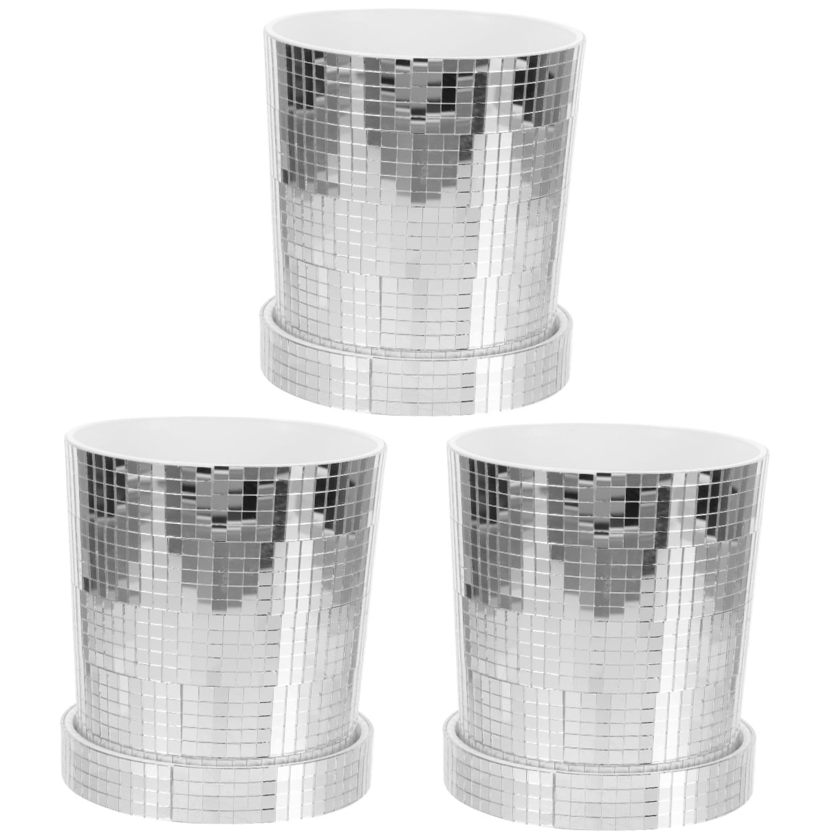 3 Pack Large Plant Pots Indoor Hotel Decoration Disco Flower