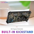 thumbnail image 2 of for Samsung Galaxy A22 4G (Not 5G) Camouflage Case, Heavy Duty Shockproof Protection Military Grade Built-in Magnetic Kickstand Boys Man Camo Cover for Samsung Galaxy A22 4G MC Army Green, 2 of 7