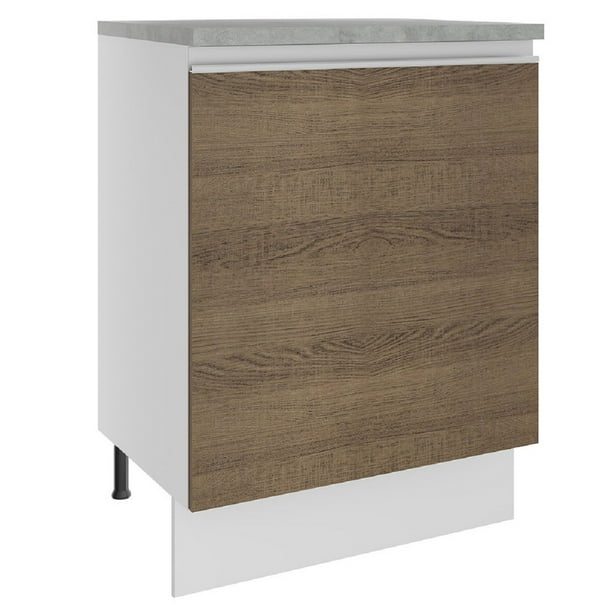 Mueble De Cocina Madesa Con 1 Puerta 60 Cm Marron Madesa G246009BGL