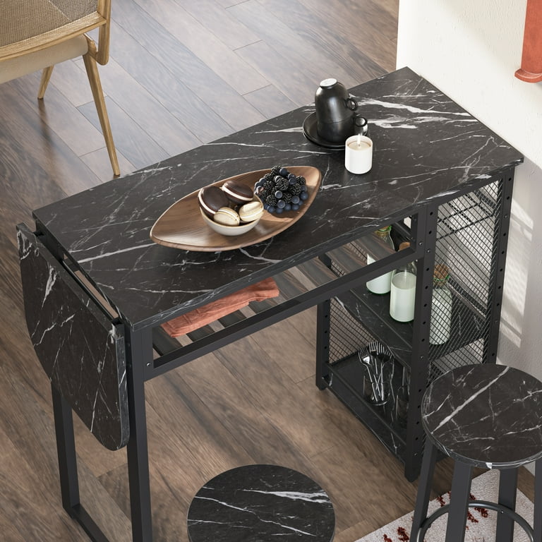 Black marble pub on sale table
