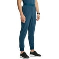 thumbnail image 3 of Cherokee Infinity Mens Scrub Jogger Pants, Pull-on with 4 Pockets Interior Drawstring Plus Size IN204A, 2XL, Caribbean Blue, 3 of 5