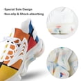 thumbnail image 7 of Mondrian Inspired（3） Walking Shoes for Men Woman Lightweight Tennis Fashion Elastic Sports Shoes Cushion Basketball Shoes, 7 of 7