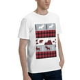 thumbnail image 2 of Bingfone Buffalo Plaid Forest Men'S Loose Fit Short-Sleeve Pocket T-Shirt, 2 of 7