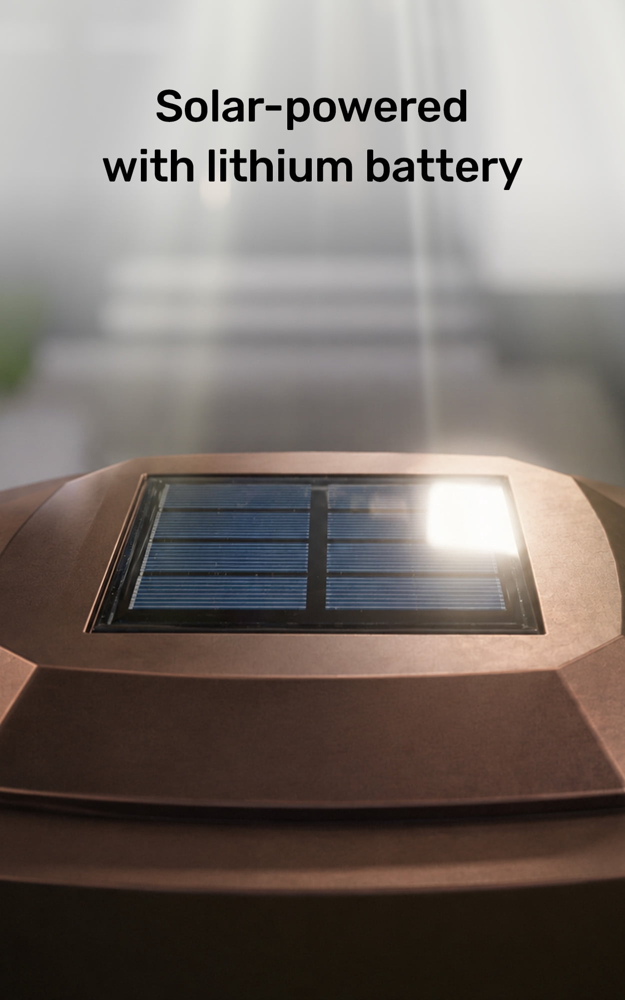 Home Zone Security ELI1403V 12-Lumen-Each 4 x 4 Solar LED Post Cap Lights, Bronze, 2-Pack