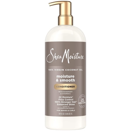 SheaMoisture Conditioner Moisture & Smooth for Wavy Curly Hair Strengthening & Frizz Control 34 Oz Ea