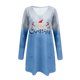 thumbnail image 4 of ICHUANYI Liquidación Sudadera casual de manga larga con estampado navideño para mujer ICHUANYI WER202308233232, 4 of 5