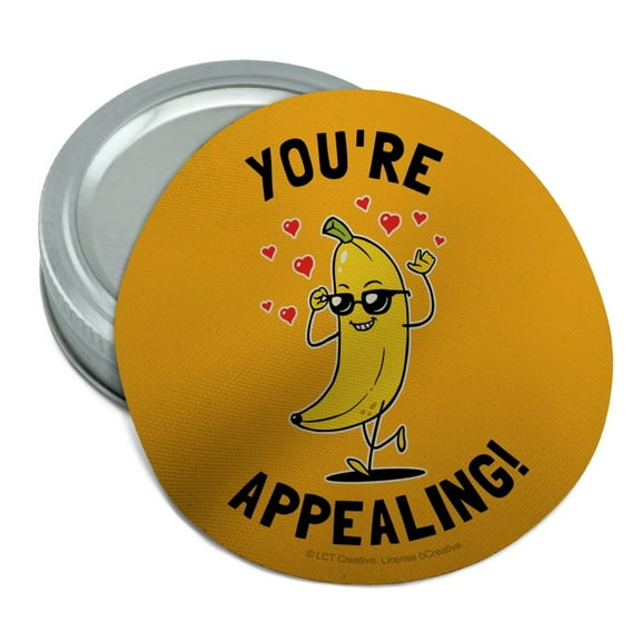 You're Appealing Banana Funny Humor Round Rubber Non-Slip Jar Gripper Lid Opener