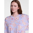 thumbnail image 3 of Joyspun Women's Essential Sleep Top and Pants, 2-Piece Pajama Set, Sizes XS-3X, 3 of 5