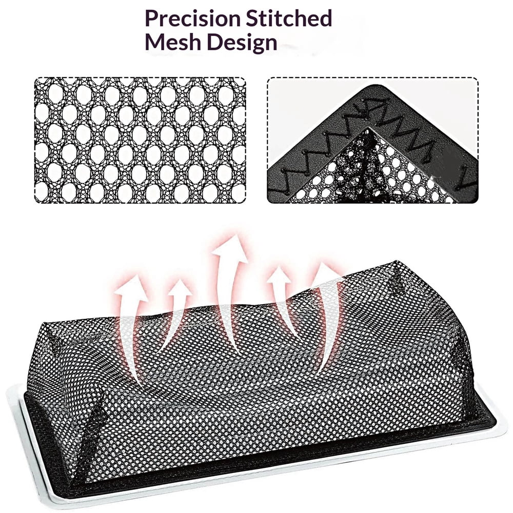 8 pack Floor Register Vent Cover Filter Net, 4"x10" Air Vent Screen Mesh Covers Catcher Filter Hoods for Home Floor Registers Vent Filters, Black