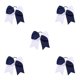 thumbnail image 1 of Sonducket Banda para el cabello grande Nudo de lazo Elástico Adornos a juego de color Coleta Titular Cabellos Cuerda Scrunchies Accesorios Azul Type2 NO2, 1 of 6