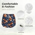 thumbnail image 6 of Lsque Cute Foxes Printed Women's Running Shorts with Liner Pockets,Elastic Quick Dry Workout Athletic Gym Yoga Shorts,Womens High Waist Shorts-XX-Large, 6 of 9