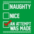 thumbnail image 2 of Junior's Lost Gods Christmas Attempt List Graphic Tee Kelly Green Medium, 2 of 3
