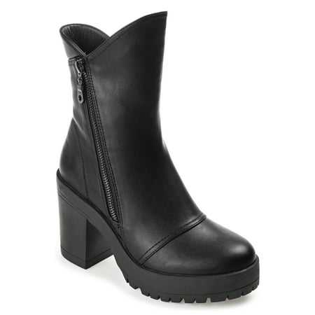 

Journee Collection Womens Jaquie Round Toe Platform High Ankle Booties