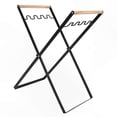 thumbnail image 1 of Collapsible Garbage Bag Holder - Durable Iron and Wood Design for Home and Office Use, 1 of 5