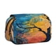 thumbnail image 1 of Disketp Abstract Night Sky Tree Estuche de Lápices de Doble Capa con Tapa Abatible y Cremallera, Organizador Escolar para Adolescentes y Adultos, 1 of 7