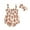 Apricot, variant on Bagilaanoe Newborn Baby Girl Summer Rompers Flower Print Sleeveless Bodysuits + Hairband 3M 6M 12M 18M Infant One Piece Jumpsuit