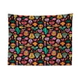 thumbnail image 1 of Damask Tapestry, Inspired Abstract Continuous Pattern of Floral Lattice with Squares, Fabric Wall Hanging Decor for Bedroom Living Room Dorm, 2 Sizes, Aqua and Purpleblue, by Ambesonne, 1 of 1