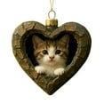 thumbnail image 2 of Adorno colgante de acrílico con animales navideños | 8 x 8 cm, impresión duradera a doble cara | Decoración festiva para el árbol de Navidad | Regalo para familiares, compañeros de trabajo, amigos,, 2 of 8