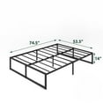 thumbnail image 3 of Zinus Lorelai 14 inch Metal Platform Bed Frame, 3 of 5