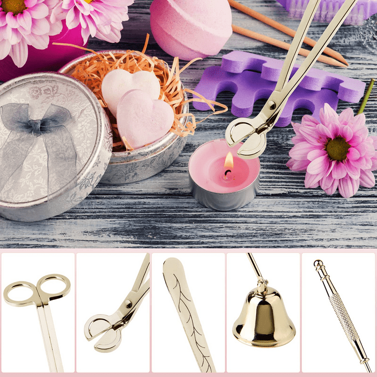 Candle Accessory Set, Candle Wick Trimmer, Candle Wick Cutter, Candle  Snuffer, Candle Wick Dipper, Stainless Steel Candle Tools Set 