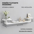 thumbnail image 2 of Repisa Flotante Para Tv Decorativa Reforzada Blanco, 2 of 5