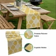 thumbnail image 5 of Yellow Geometric Table Runner - 70 Inch Long, Kitchen Dining Table Runner Dresser Scarves, Morocco Modern Abstract Plaid Art Farmhouse Decor for Coffee Tables Wedding Party Banquet, 5 of 8