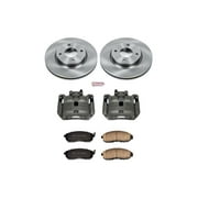 Power Stop Stock Replacement Brake Pad and Rotor Kit with Calipers KCOE5817