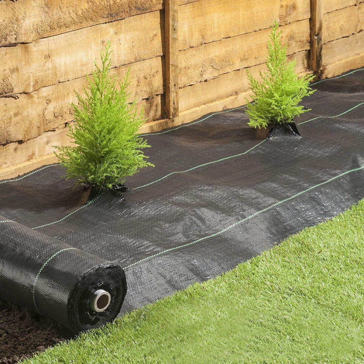 Tech-Garden 1 m x 5 m Weed Control Fabric Breathable Lightweight Garden Ground Soil Landscaping Material Gravel Decking Drive & Pathways Tech-Garden 1 m x 5 m Weed Control Fabric Breathable Lightweight Garden Ground Soil Landscaping Material Gravel Decking Drive & Pathways